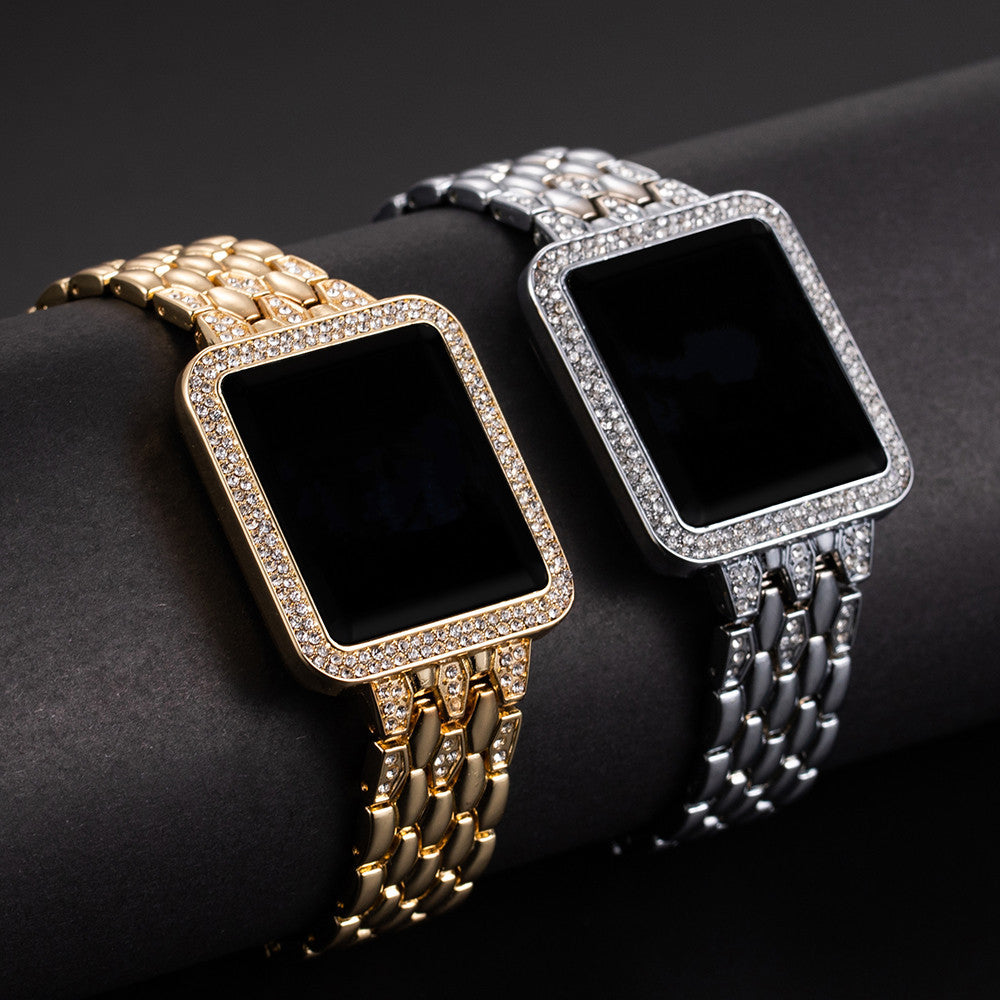 Steel Belt LED Square Foreign Trade Fashion Electronic Watch