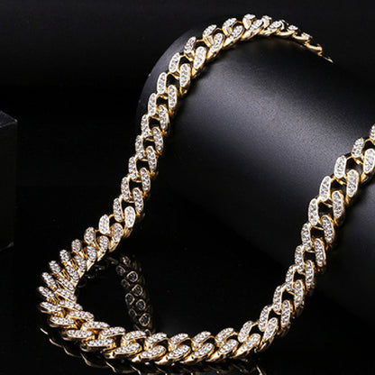 Cuban Chain 12mm Full Diamond Bracelet