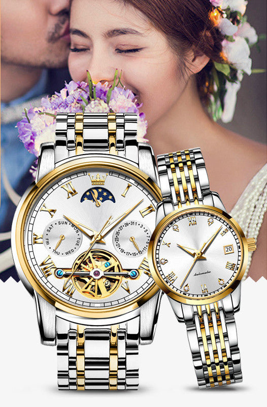 Couple's Automatic Pair Of Mechanical Watches