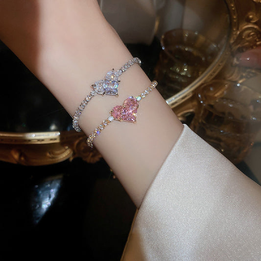 Luxury Zircon Love Adjustable Bracelet Han